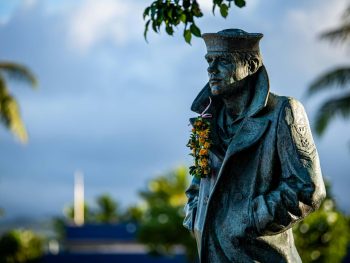 The Lone Soldier Statue at Pearl Harbor, Hawaii.